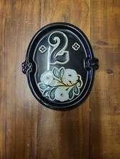 "Number 2" House Number Plaques for outside wall