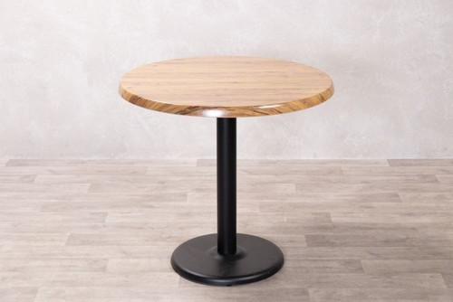 Restaurant table round - round, aged