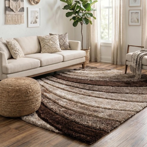 Shaggy area rugs shiny shimmer - rugs,
