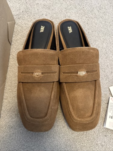 Zara brown suede - zara, coin