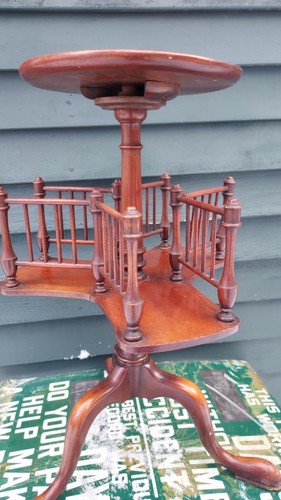 Antique mahogany library - mahogany, stand