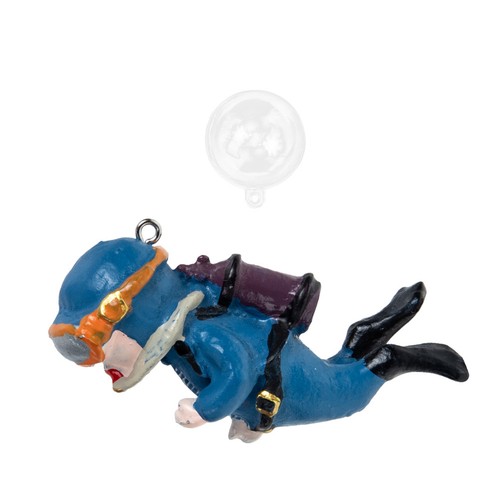 Floating diver ornament - ornament, for