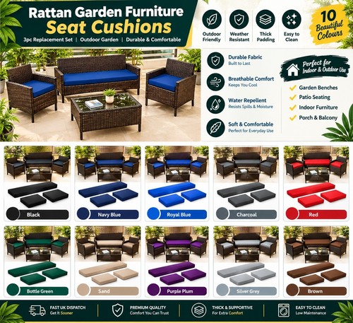 3pc rattan garden furniture - 3pc,