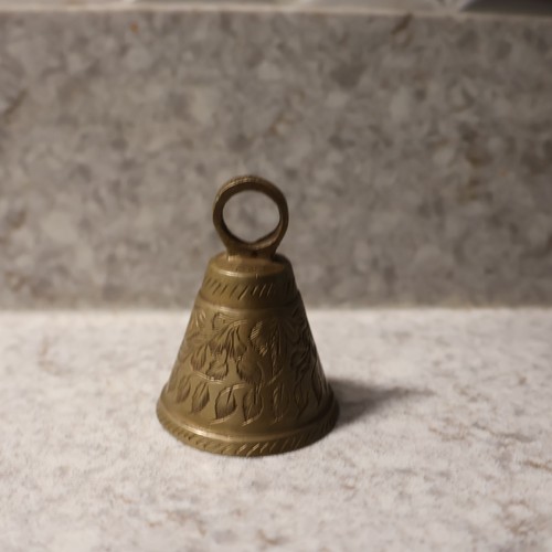 Vintage etched brass - etched,