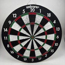 Unicorn 2 Sided Wooden Dartboard Classic Pro Standard Bristle 18" Full Size