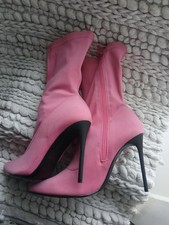 ZARA PINK STILETTO HEEL ANKLE