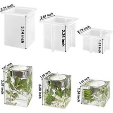 DIY Silicone Tealight Candle Holder Epoxy Resin Mold Candlestick Casting Mould