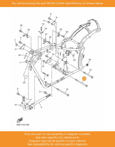 Yamaha bolt flange - bolt,,