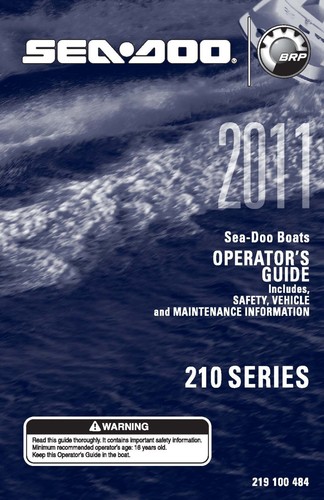 Sea doo owners manual book - owners,