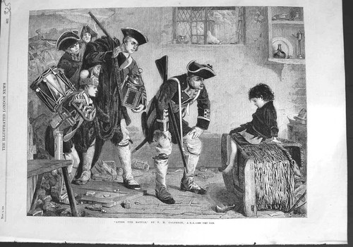 Original old antique print - original,