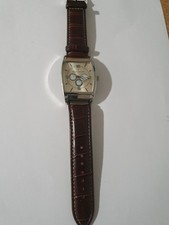 Gents Daniel Hechter Warch... Brown Leather Strap (New) needs a Battery