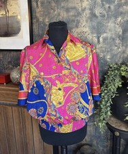 Vintage 1980’s Gina Bacconi creazioni original patterned shirt size 14