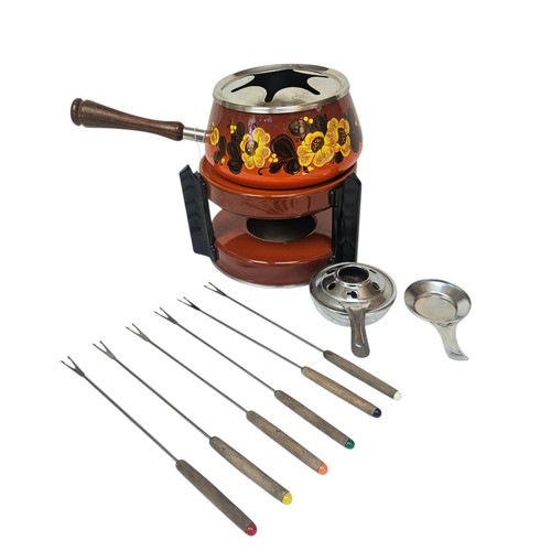 Vintage sanko ware fondue set - vintage,