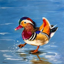 Little duck splashing original