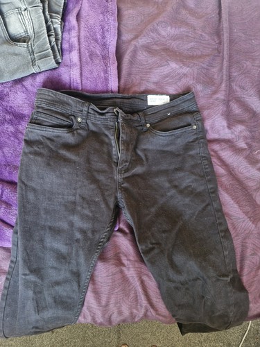 Mens black jeans - black, w32
