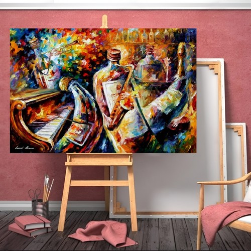 Leonid afremov bottle - leonid, jazz