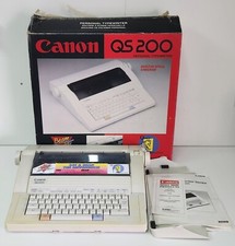 Canon QS200 Electric Personal Typewriter, Boxed With Instructions