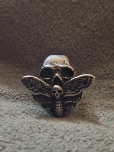 Death head moth skull - death, ring