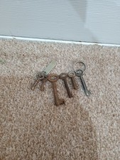 Set Of Old Rusty Vintage Small And Average Sized Keys