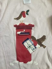 MINI BODEN Christmas pyjamas set 11 years SNUG FIT robins and post box 