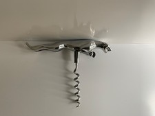 Leaping Cat JAGUAR Chrome Wine Bottle Corkscrew