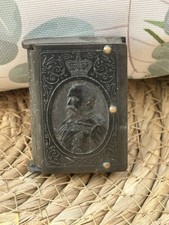 Antique Bakelite Vesta Case King Edward VII Book Form Double Ended Match Safe