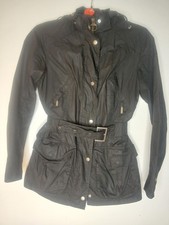 Womens Barbour Wax Jacket Size uk 10 Flyweight Rebel Black country farm