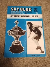 Coventry City V Motherwell 25/09/1973 Texaco Cup Programme