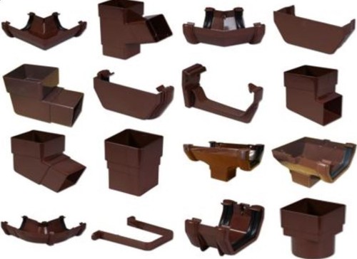 Floplast brown square - brown, gutter