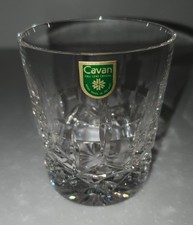 CAVAN Full Lead Crystal Ireland Whiskey Glass Tumbler 9.5cm T 8cm W BRAND NEW