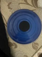 Blue Enamel Le Creuset Cast Iron Saucepan LID Size 16