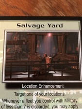SALVAGE YARD 1997 BABYLON 5 CCG RARE CARD NEAR MINT NEVER PLAYED WITH