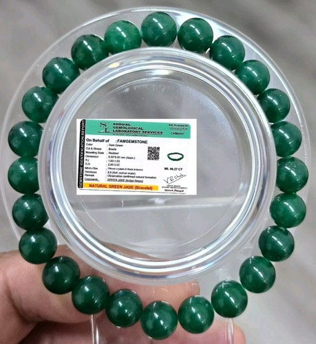 Natural green jade - natural, healing