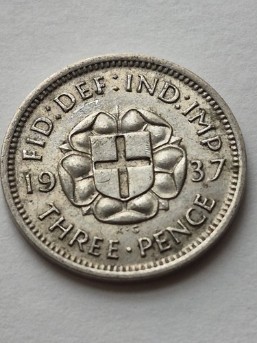 1937 king george threepence - 1937,