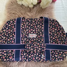 Cath Kidston Hold-all Travel Bag Large Navy Mix Ditsy Print Crossbody Strap