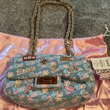 NEW With Tags  Aldo X Barbie Blue Denim Plush  Bag &  Dust bag