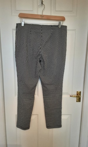 Black white gingham capri - gingham,