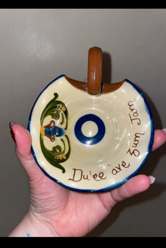 Vintage mottoware jam - vintage, holder