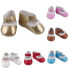 Ruffle Design Doll Shoes Pu