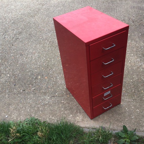 Ikea helmer drawer red metal - ikea,