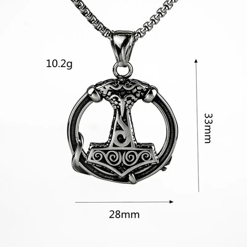 Men stainless steel norse - stainless,