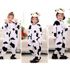 Child Cow Fancy Dress Costume Plush Animal School World Book Character Jumpsuit