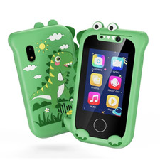 Kids Green Toys Smart Phone Children's Educational Learning Music Camera UK 