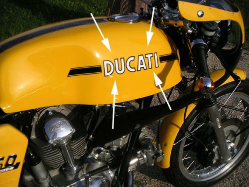Ducati 750 sport fuel - 750, tank
