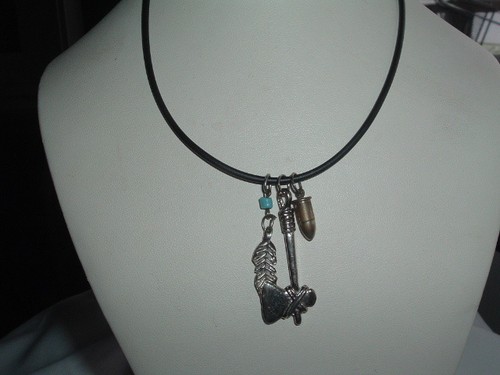 Vintage choker black cord - vintage, axe