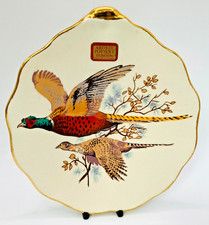 Stunning Vintage West Highland Pottery Dunoon Pheasant Footed Shell Dish - VGC