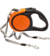 KOOLTAIL "Dual" Retractable Dog Leash for Two Dogs up to 110 Lbs, Heavy Duty