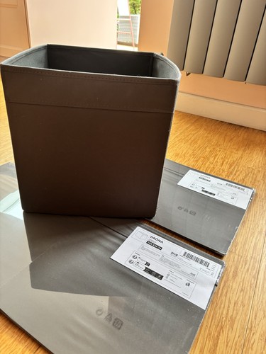 Ikea drona grey storage boxes - ikea,