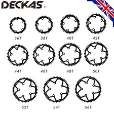 DECKAS Chainrings SH110BCD 7-12 Speed Narrow Wide Round Black 5 Holes 36T-52T UK