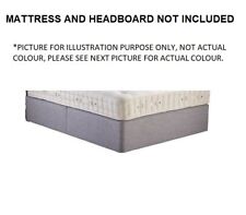 HYPNOS Small Double Divan Platform Top No Drawer 120X190cm 4FT Charcoal RRP £750